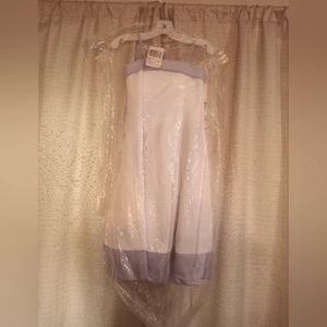 Lilac and white Spaghetti strap princess dress David's Bridal Size 3